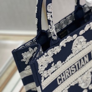 Christian Dior Book Tote Bag 36cm 1296 Toile de Jouy Zodiac Embroidery Canvas Fall/Winter 2022 Collection - Image 6