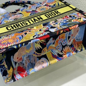 Christian Dior Book Tote Bag 36cm 1296 Zodiac Fantastico Embroidered Canvas Fall/Winter 2022 Collection - Image 5