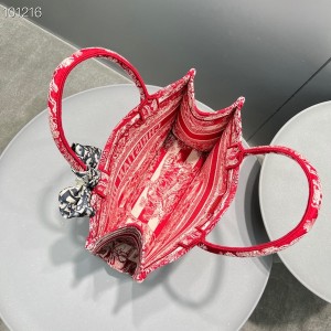 Christian Dior Book Tote Bag 36cm 93360 Chinese New Year Toile De Jouy Embroidered Canvas Fall/Winter 2022 Collection - Image 7