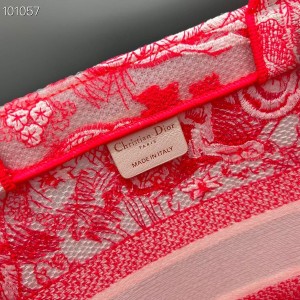 Christian Dior Book Tote Bag 36cm M1296 Chinese New Year Reverse Transparent Toile De Jouy Embroidered Canvas Fall/Winter 2022 Collection - Image 8