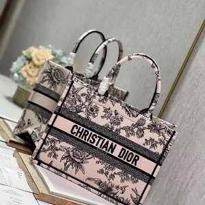 Christian Dior Book Tote Bag 36cm M1296 Dior Jardin Botanique Embroidery Canvas Spring/summer 2023 Collection - Image 3