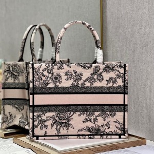 Christian Dior Book Tote Bag 36cm M1296 Dior Jardin Botanique Embroidery Canvas Spring/summer 2023 Collection - Image 5