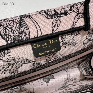 Christian Dior Book Tote Bag 36cm M1296 Dior Jardin Botanique Embroidery Canvas Spring/summer 2023 Collection - Image 9