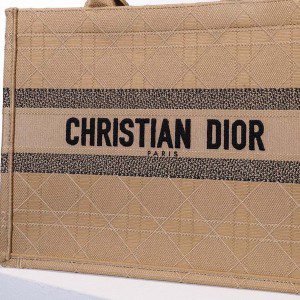 Christian Dior Book Tote Bag 36cm M1296 Natural Cannage Raffia Spring/Summer 2022 Collection - Image 3