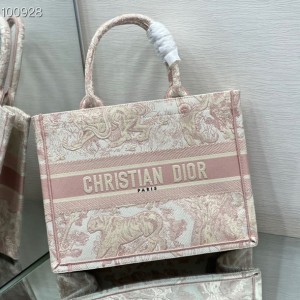 Christian Dior Book Tote Bag 36cm M1296 Toile de Jouy Embroidery Canvas Fall/Winter 2022 Collection - Image 3