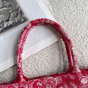 Christian Dior Book Tote Bag 36cm M1296 Toile de Jouy Embroidery Canvas Fall/Winter 2022 Collection - Image 4