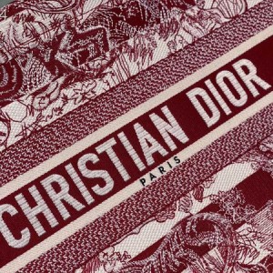 Christian Dior Book Tote Bag 36cm M1296 Toile de Jouy Embroidery Canvas Fall/Winter 2022 Collection - Image 6