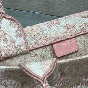 Christian Dior Book Tote Bag 36cm M1296 Toile de Jouy Embroidery Canvas Fall/Winter 2022 Collection - Image 9
