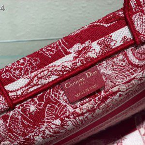 Christian Dior Book Tote Bag 36cm M1296 Toile de Jouy Embroidery Canvas Fall/Winter 2022 Collection - Image 9