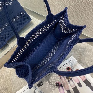 Christian Dior Book Tote Bag 36cm Mesh Embroidery Canvas Spring/Summer 2021 Collection - Image 8