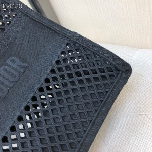 Christian Dior Book Tote Bag 36cm Perforated Canvas Fall/Winter 2020 Collection - Image 5