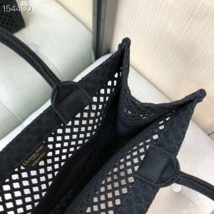 Christian Dior Book Tote Bag 36cm Perforated Canvas Fall/Winter 2020 Collection - Image 7