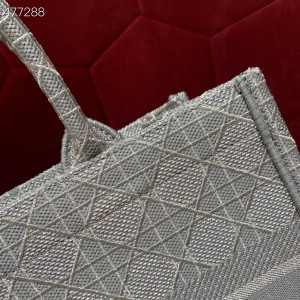 Christian Dior Book Tote Bag 38cm Embroidery Canvas Spring/Summer 2021 Collection - Image 7