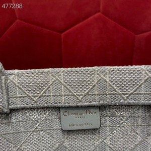 Christian Dior Book Tote Bag 38cm Embroidery Canvas Spring/Summer 2021 Collection - Image 9