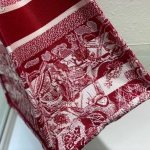 Christian Dior Book Tote Bag 42cm M1286 Toile de Jouy Embroidery Canvas Fall/Winter 2022 Collection - Image 6