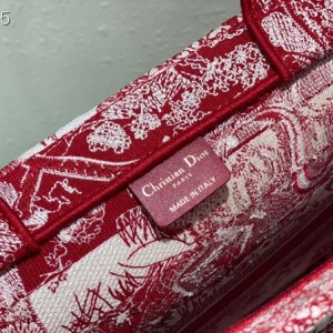 Christian Dior Book Tote Bag 42cm M1286 Toile de Jouy Embroidery Canvas Fall/Winter 2022 Collection - Image 9