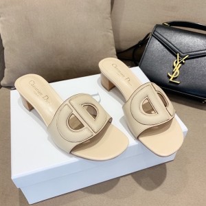 Christian Dior CD Logo Mules Calfskin Leather Spring/Summer 2020 Collection - Image 3