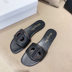 Christian Dior CD Logo Sandals Calfskin Leather Spring/Summer 2020 Collection - Image 8