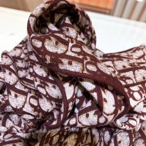 Christian Dior CD Oblique Cashmere Scarf 140cm Fall/Winter 2019 Collection - Image 6