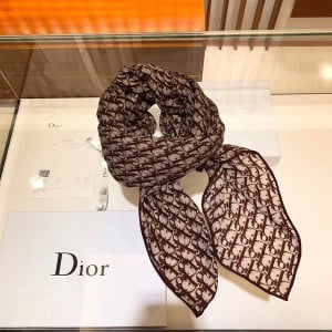 Christian Dior CD Oblique Cashmere Scarf 140cm Fall/Winter 2019 Collection - Image 7