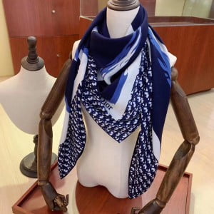 Christian Dior CD Oblique Large Motif Cashmere Scarf 140cm Fall/Winter 2019 Collection - Image 4