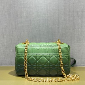 Christian Dior Caro Bag 20cm 621200 Gold Hardware Lambskin Leather Spring/Summer 2022 Collection - Image 3