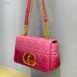 Christian Dior Caro Bag 20cm 621200 Gold Hardware Lambskin Leather Spring/Summer 2022 Collection - Image 3