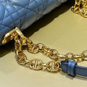 Christian Dior Caro Bag 20cm 621200 Gold Hardware Lambskin Leather Spring/Summer 2022 Collection - Image 3