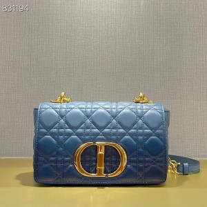 Christian Dior Caro Bag 20cm 621200 Gold Hardware Lambskin Leather Spring/Summer 2022 Collection - Image 4