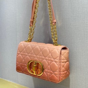 Christian Dior Caro Bag 20cm 621200 Gold Hardware Lambskin Leather Spring/Summer 2022 Collection - Image 5