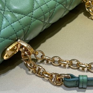 Christian Dior Caro Bag 20cm 621200 Gold Hardware Lambskin Leather Spring/Summer 2022 Collection - Image 6