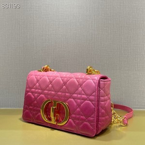 Christian Dior Caro Bag 20cm 621200 Gold Hardware Lambskin Leather Spring/Summer 2022 Collection - Image 6