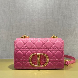 Christian Dior Caro Bag 20cm 621200 Gold Hardware Lambskin Leather Spring/Summer 2022 Collection - Image 7