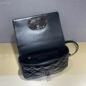 Christian Dior Caro Bag 20cm 621200 Gold Hardware Patent Lambskin Leather Spring/Summer 2022 Collection - Image 3