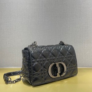 Christian Dior Caro Bag 20cm 621200 Gold Hardware Patent Lambskin Leather Spring/Summer 2022 Collection - Image 8