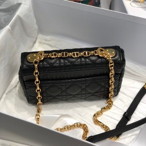 Christian Dior Caro Bag 20cm Gold Hardware Lambskin Leather Spring/Summer 2021 Collection - Image 3