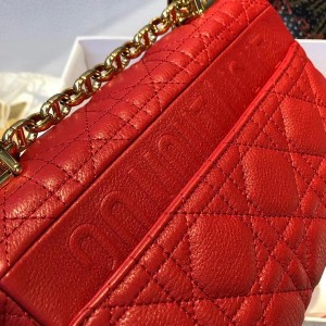 Christian Dior Caro Bag 20cm Gold Hardware Lambskin Leather Spring/Summer 2021 Collection - Image 4