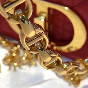 Christian Dior Caro Bag 20cm Gold Hardware Lambskin Leather Spring/Summer 2021 Collection - Image 5