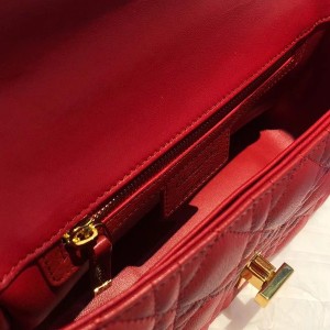 Christian Dior Caro Bag 20cm Gold Hardware Lambskin Leather Spring/Summer 2021 Collection - Image 8