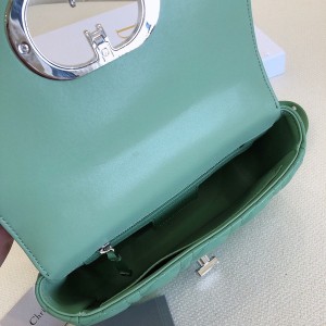 Christian Dior Caro Bag 20cm Silver Hardware Lambskin Leather Spring/Summer 2021 Collection - Image 9