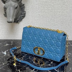 Christian Dior Caro Bag 28cm 281200 Gold Hardware Lambskin Leather Spring/Summer 2022 Collection - Image 3