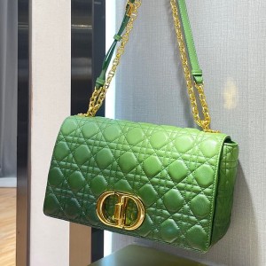 Christian Dior Caro Bag 28cm 281200 Gold Hardware Lambskin Leather Spring/Summer 2022 Collection - Image 3