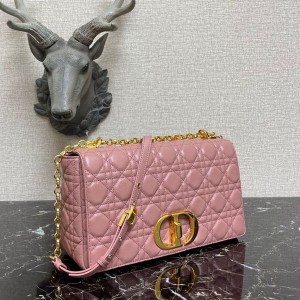 Christian Dior Caro Bag 28cm 281200 Gold Hardware Lambskin Leather Spring/Summer 2022 Collection - Image 3