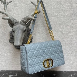 Christian Dior Caro Bag 28cm 281200 Gold Hardware Lambskin Leather Spring/Summer 2022 Collection - Image 4