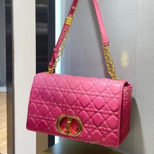 Christian Dior Caro Bag 28cm 281200 Gold Hardware Lambskin Leather Spring/Summer 2022 Collection - Image 4