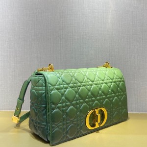 Christian Dior Caro Bag 28cm 281200 Gold Hardware Lambskin Leather Spring/Summer 2022 Collection - Image 5