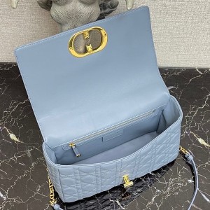 Christian Dior Caro Bag 28cm 281200 Gold Hardware Lambskin Leather Spring/Summer 2022 Collection - Image 5