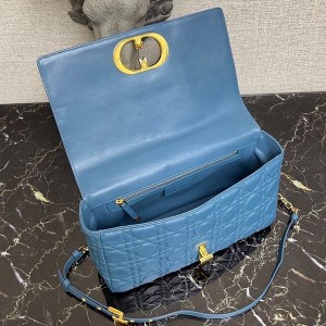 Christian Dior Caro Bag 28cm 281200 Gold Hardware Lambskin Leather Spring/Summer 2022 Collection - Image 6