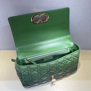 Christian Dior Caro Bag 28cm 281200 Gold Hardware Lambskin Leather Spring/Summer 2022 Collection - Image 6