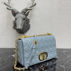Christian Dior Caro Bag 28cm 281200 Gold Hardware Lambskin Leather Spring/Summer 2022 Collection - Image 6